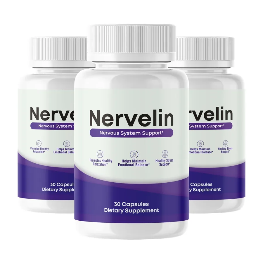 Nervelin daily relaxation support three-bottle package